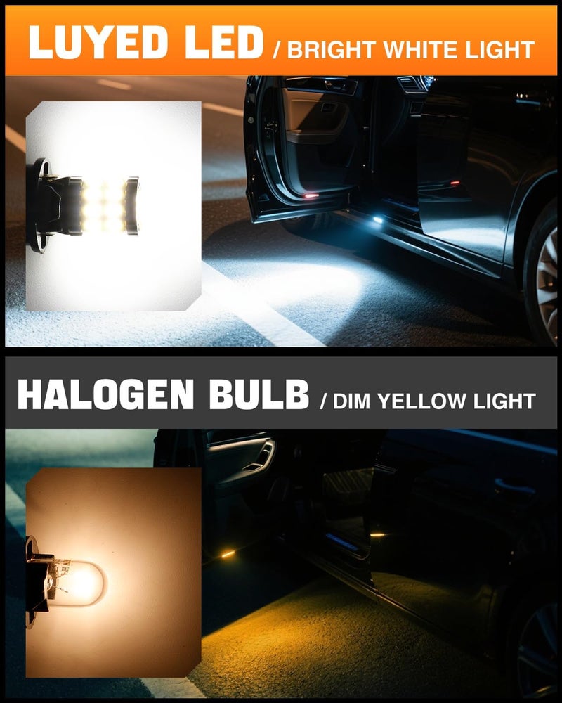 LUYED 194 LED Bulb License Plate Bulb White Bright, 168 T10 LED Bulbs Canbus Error Free, 6500K 2825 W5W for Map Dome Trunk Cargo Lights(2 Pack) - Image 5